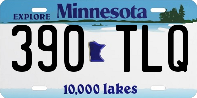 MN license plate 390TLQ