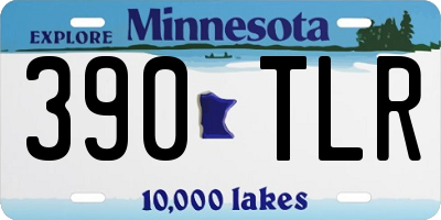 MN license plate 390TLR