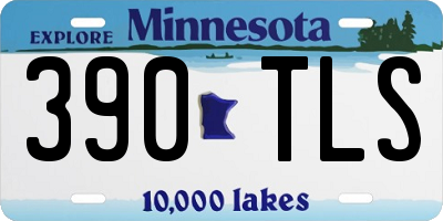 MN license plate 390TLS