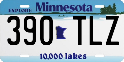 MN license plate 390TLZ