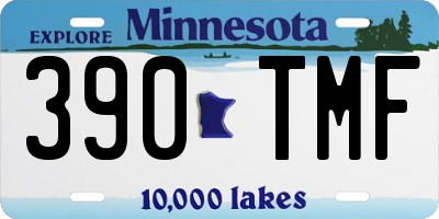 MN license plate 390TMF