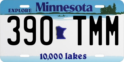 MN license plate 390TMM