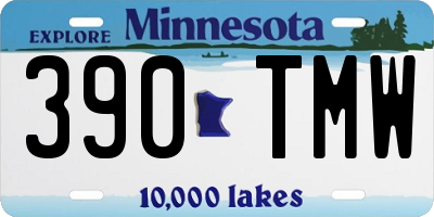 MN license plate 390TMW