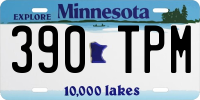 MN license plate 390TPM