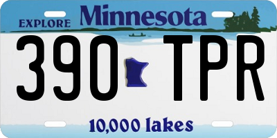 MN license plate 390TPR