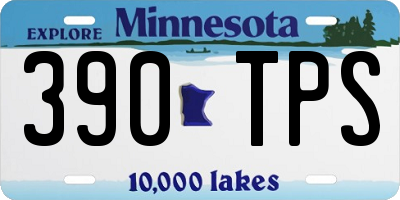 MN license plate 390TPS
