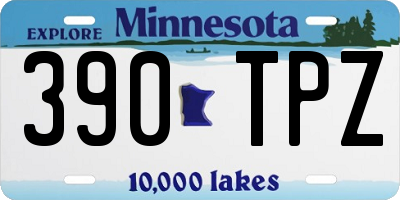 MN license plate 390TPZ