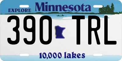 MN license plate 390TRL
