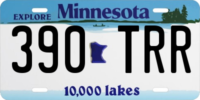 MN license plate 390TRR
