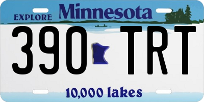 MN license plate 390TRT