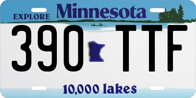 MN license plate 390TTF