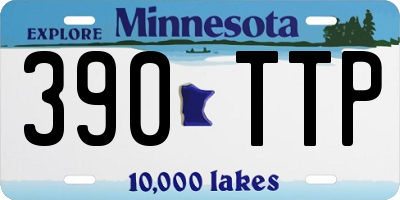 MN license plate 390TTP