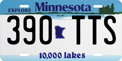 MN license plate 390TTS