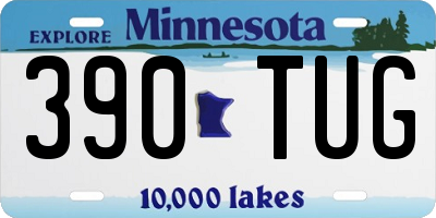 MN license plate 390TUG