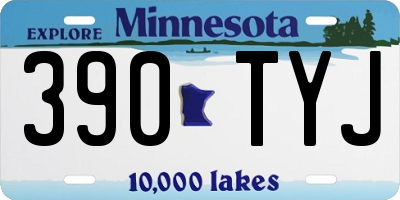 MN license plate 390TYJ