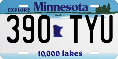 MN license plate 390TYU