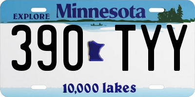 MN license plate 390TYY