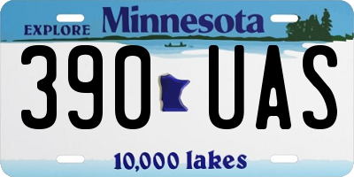 MN license plate 390UAS