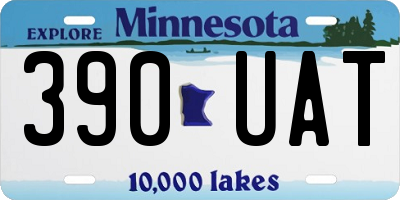 MN license plate 390UAT