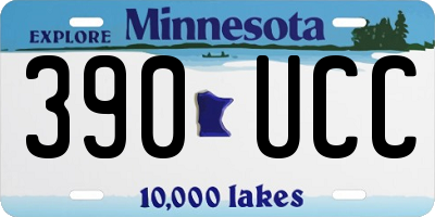MN license plate 390UCC