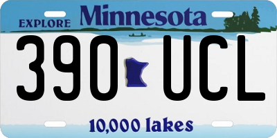 MN license plate 390UCL