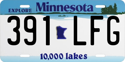 MN license plate 391LFG