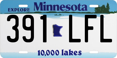 MN license plate 391LFL