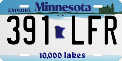 MN license plate 391LFR