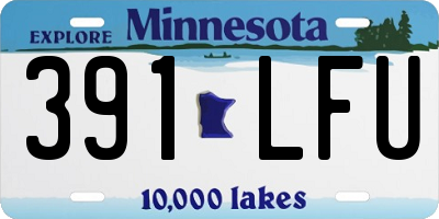 MN license plate 391LFU