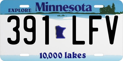 MN license plate 391LFV