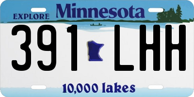MN license plate 391LHH