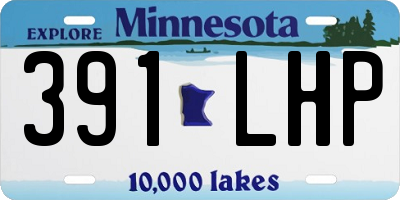 MN license plate 391LHP