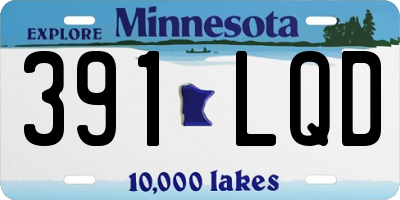 MN license plate 391LQD