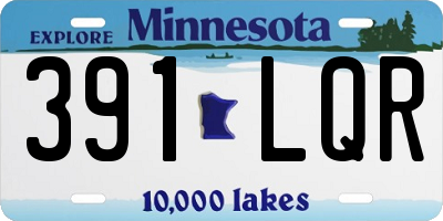 MN license plate 391LQR
