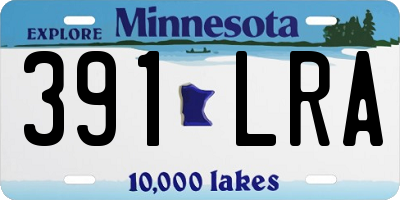 MN license plate 391LRA