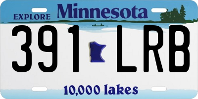 MN license plate 391LRB