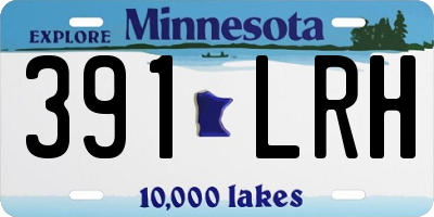 MN license plate 391LRH