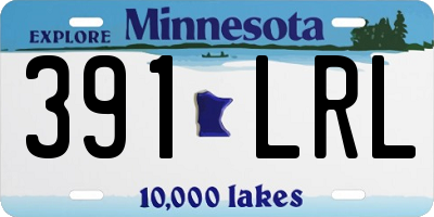 MN license plate 391LRL