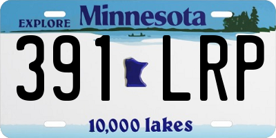 MN license plate 391LRP
