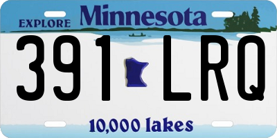 MN license plate 391LRQ
