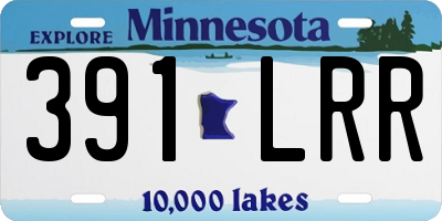 MN license plate 391LRR