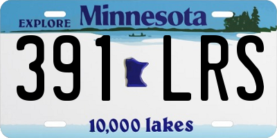 MN license plate 391LRS