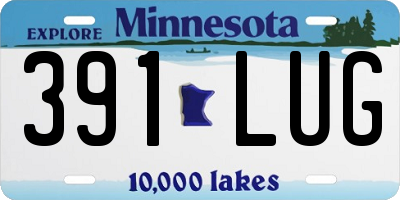 MN license plate 391LUG