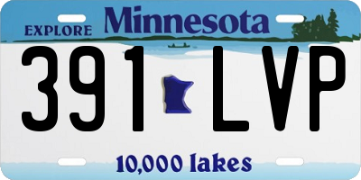MN license plate 391LVP