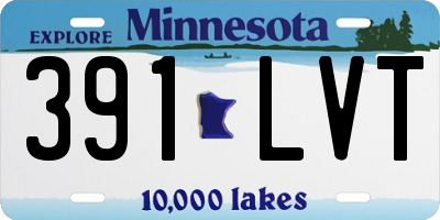 MN license plate 391LVT