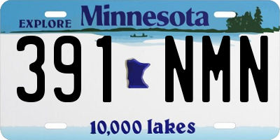 MN license plate 391NMN