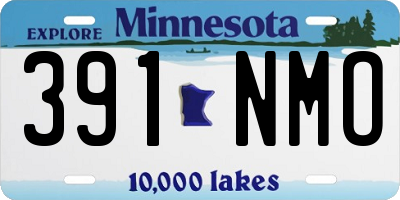 MN license plate 391NMO