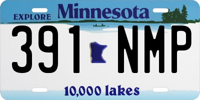 MN license plate 391NMP