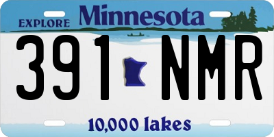 MN license plate 391NMR