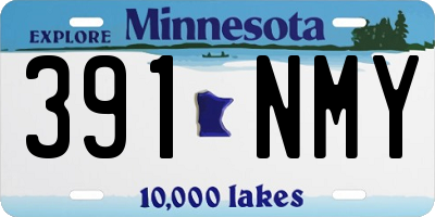 MN license plate 391NMY